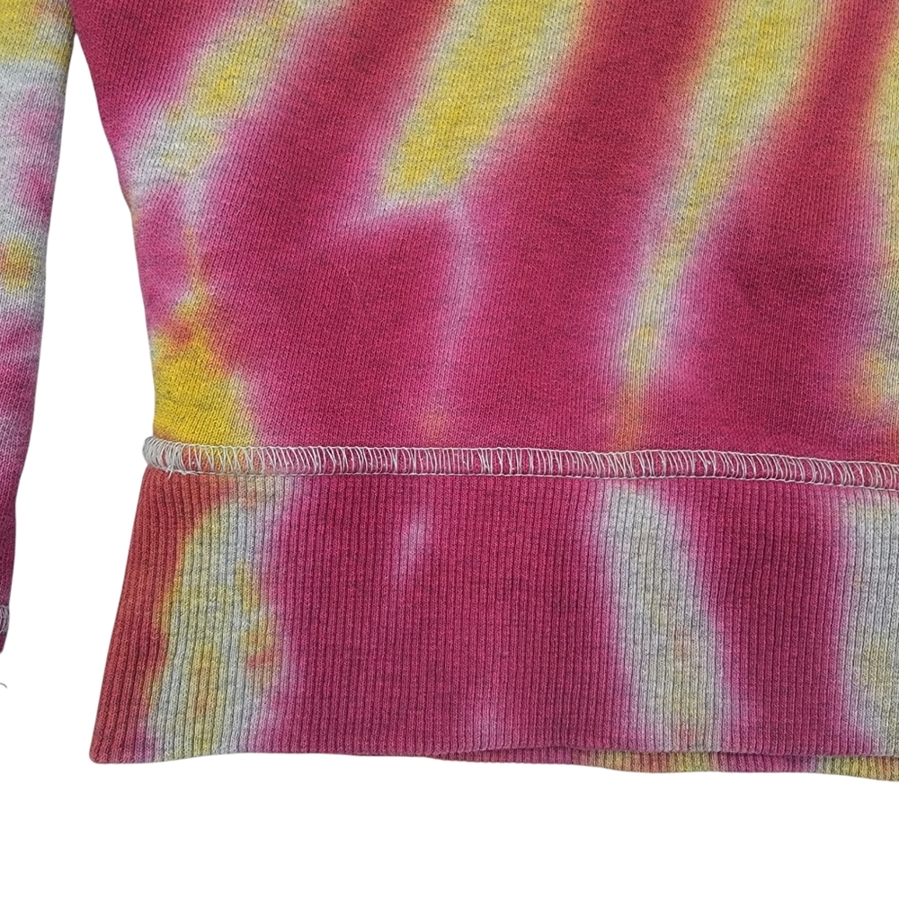 Diesel Tie-Dye Crewneck Sweatshirt Yellow Pink Y2K Bright Colorful Women… - Picture 9 of 17